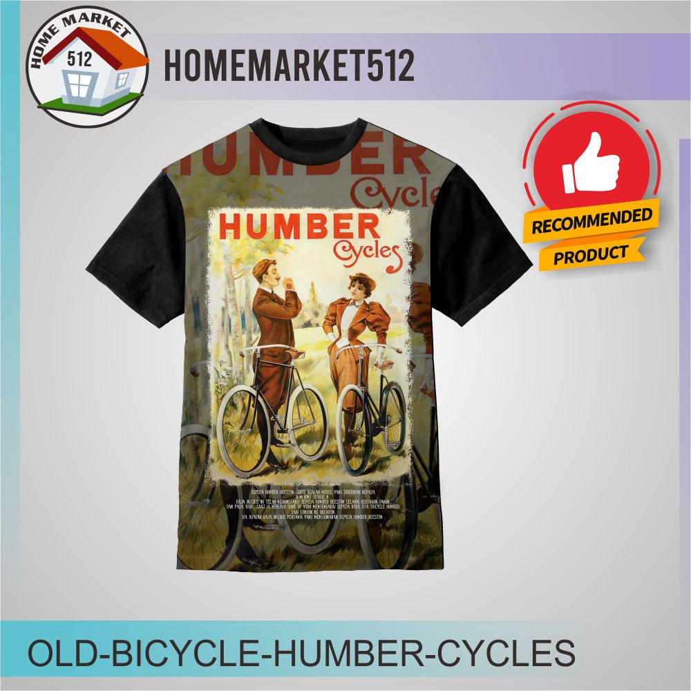 Kaos Anak Old Bicycle Humber Cycles  Kaos Anak Laki-Laki Dan Perempuan | HOMEMARKET512-0