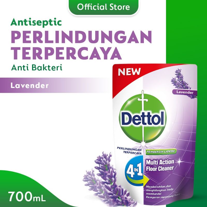 dettol pembersih lantai 700ml lavender