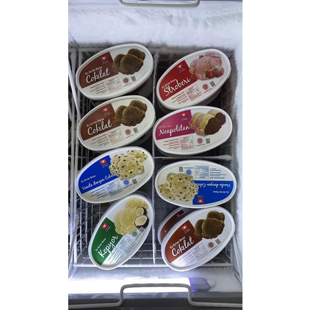 HD Management Ice Cream es krim Diamond Vanila/Coklat/Strawberry/Neapolitan