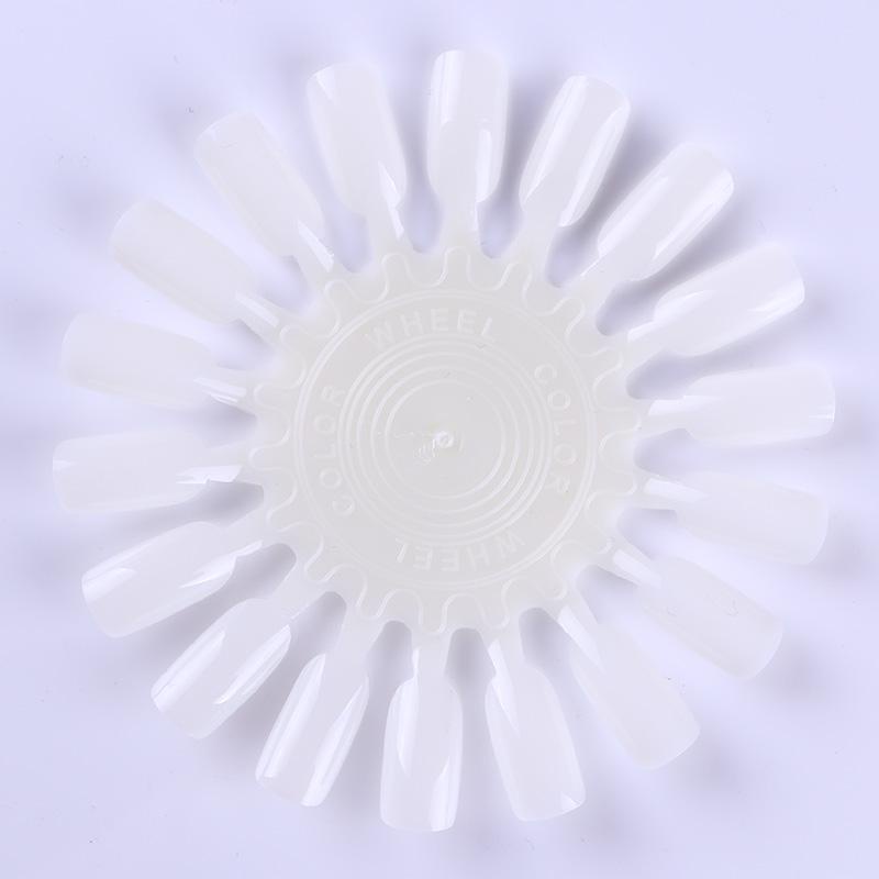 White Card False Nail Tips Fan Nail Manicure Art Display Tools