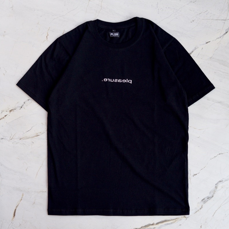 PLEASURE | MIRROR TSHIRT BLACK SMALL LOGO