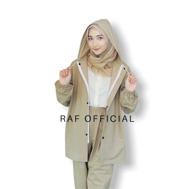 RAINCOAT , JAS HUJAN MANTEL BY RAF BAHAN PVC.0.25 BEST QUALITY ANTI REMBES