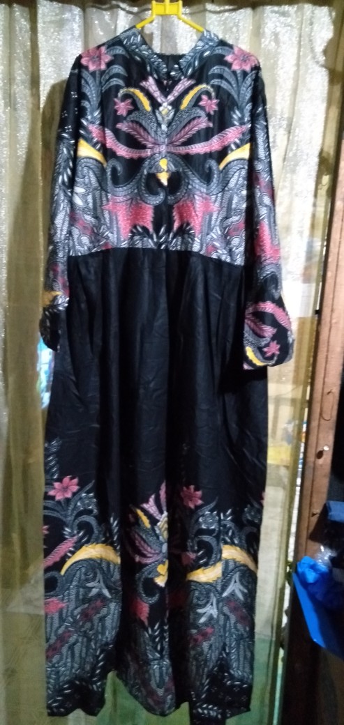 Gamis Batik Manggar, Padi,sekar,cantik,kubis,kipas,daun