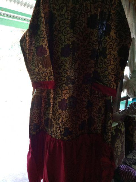 Gamis Batik Istimewa Resleting Depan
