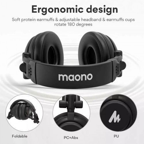 Maono AU-MH601 Professional Recording Monitoring Headphone