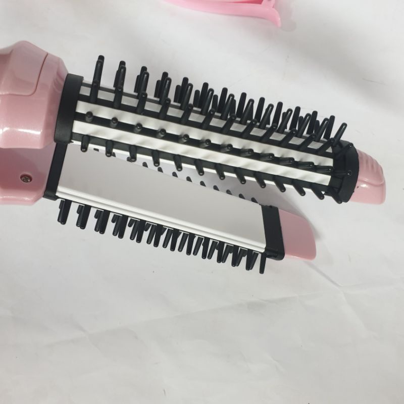 LADYSTAR | Catokan Sisir | LS608 | Pink Putih | Brush Keriting Blow | STARSELLER