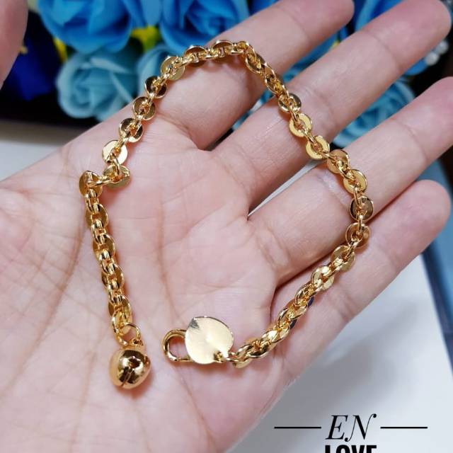xuping gelang lapis emas 24k 0815j