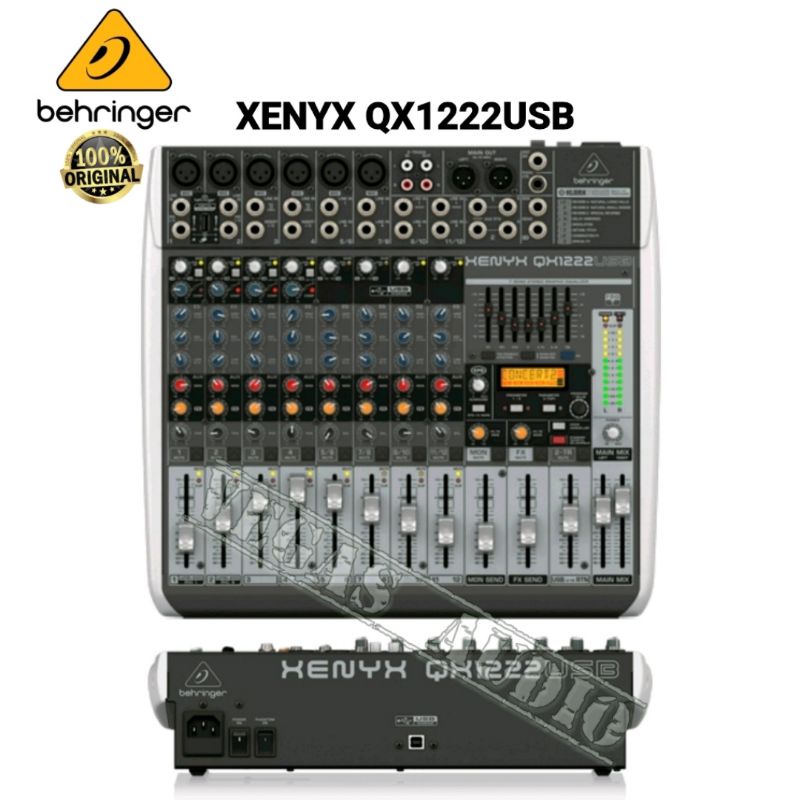 Jual BEHRINGER XENYX QX1222USB MIXER AUDIO ORIGINAL Shopee Indonesia