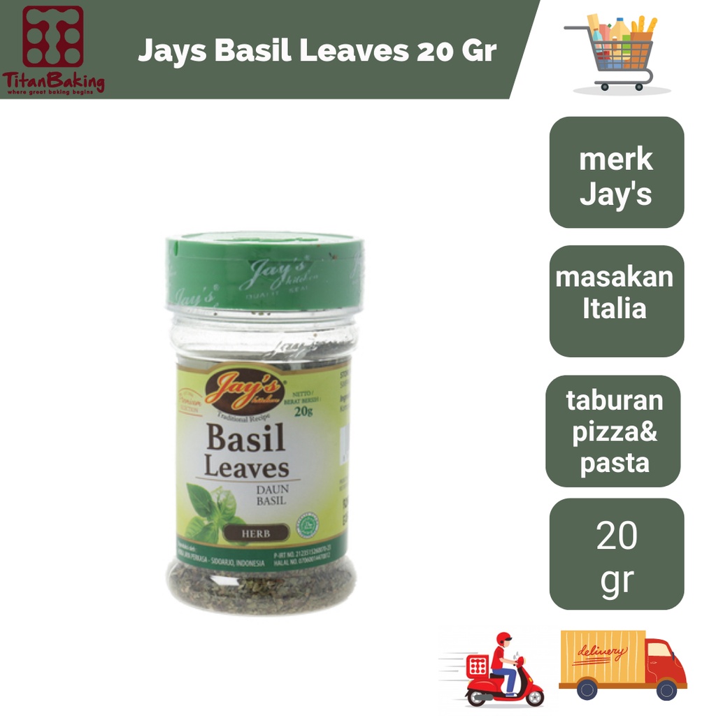 

Jays Basil Leaves 20 Gram / Daun Kemangi