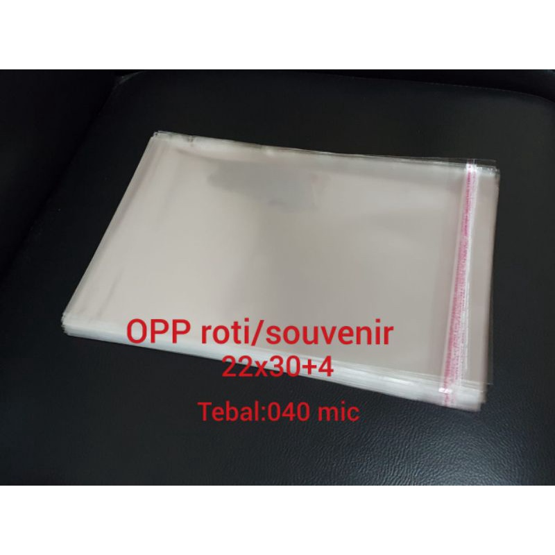 Plastik OPP Roti / Aksesoris 22 x 30 +4 / 06 tebal 40 micron