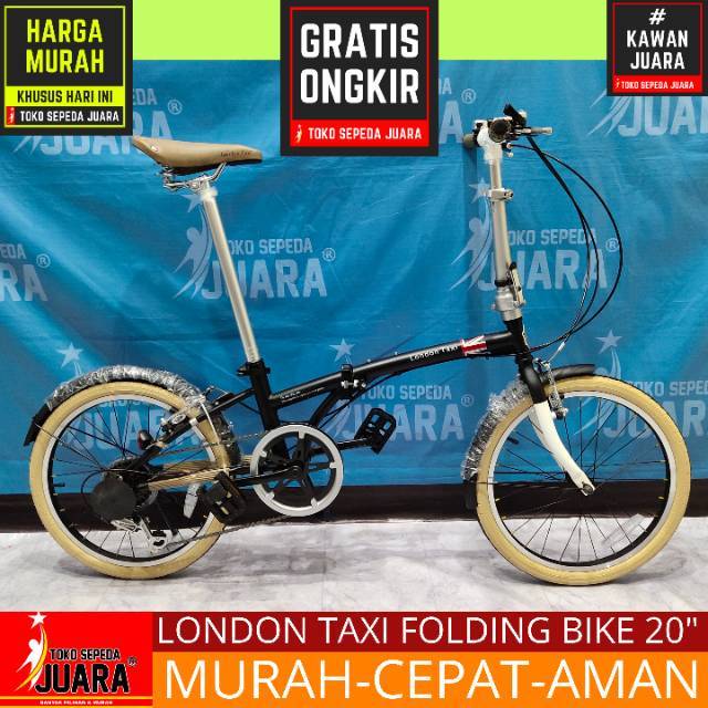 GRATIS ONGKIR SEPEDA  LIPAT  LONDON  TAXI  FOLDING BIKE 20 