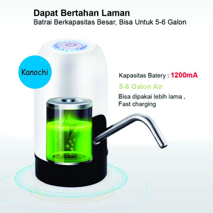 Pompa Galon Elektrik Dispenser Air Galon USB OLL-059B RECHARGE