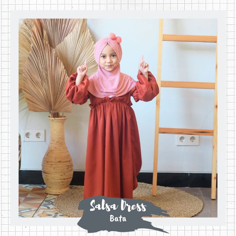 Grosir GAMIS KATUN JEPANG ANAK MODEL SUSUN SERUT REMPEL / BAHAN KATUN JEPANG