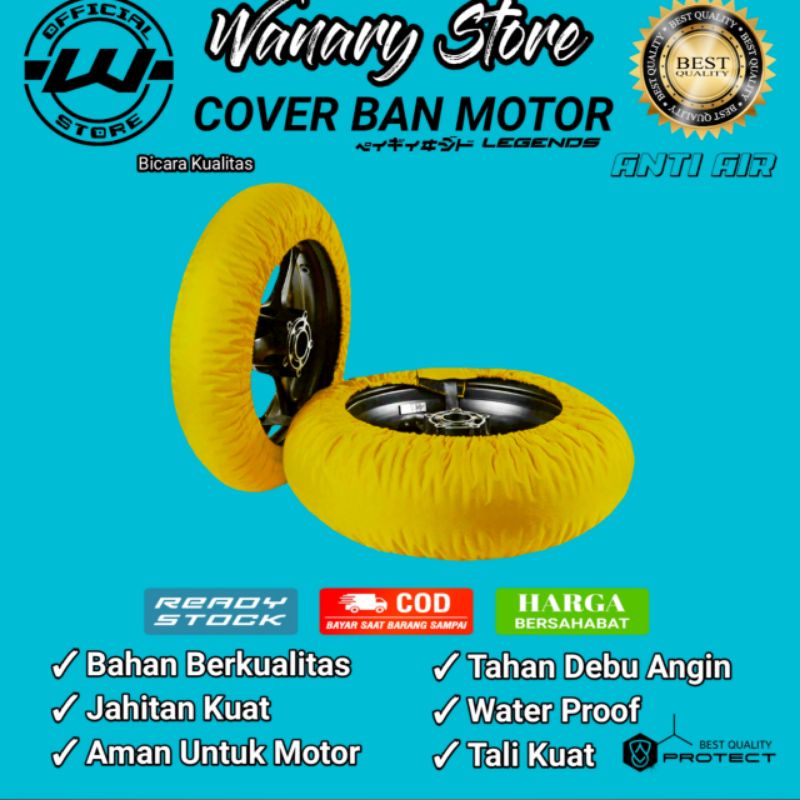 Cover Sarung Ban Motor Pelindung Ban Motor / Metik / Bebek / Sport / Balap / Trail / New Product