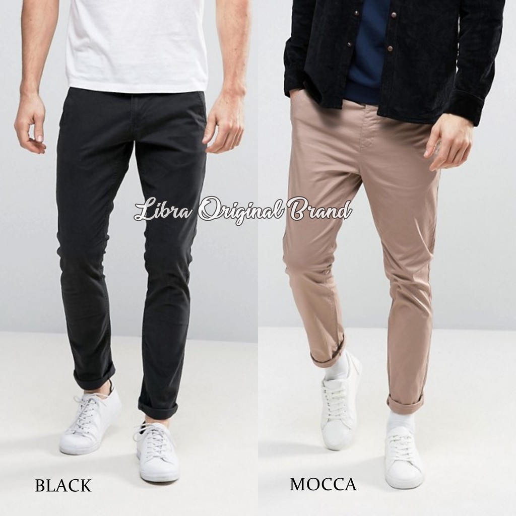  Terbaru  Chino Big Size Abu Abu Casual Celana  Chino Pria  