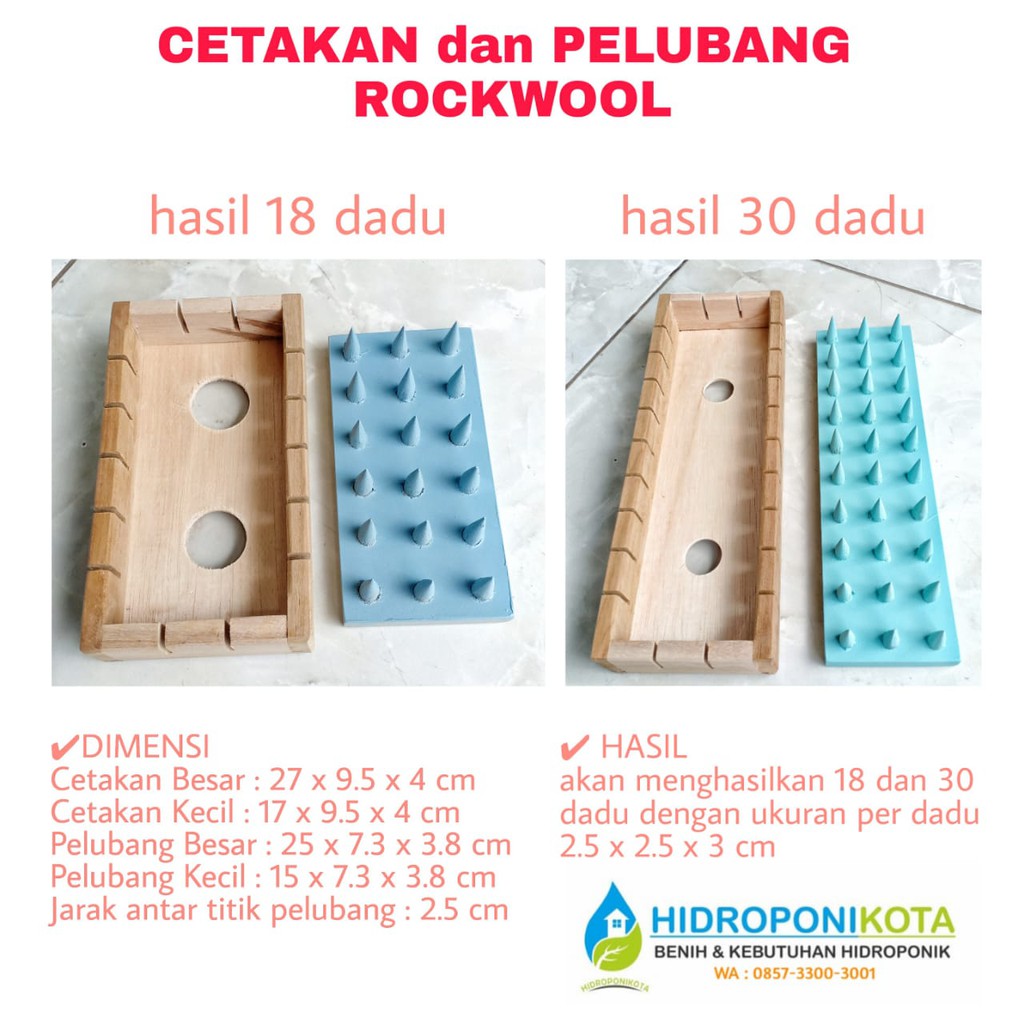 pelubang rockwool 30 titik - pelubang besar