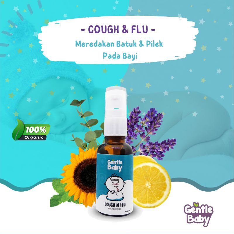 Gentle Baby Oil Cough & Flu Obat Batuk Flu Anak dan Bayi Meredakan Batuk Pilek Bayi Dan Anak Balita