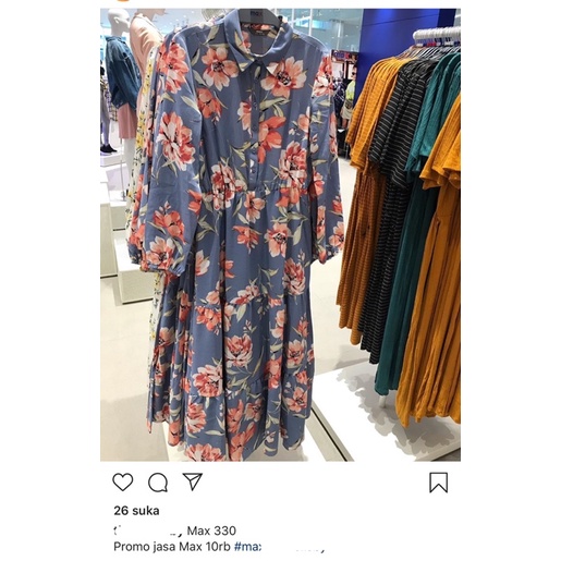 DRESS MAX ROK ZARA ORIGINAL PRELOVED