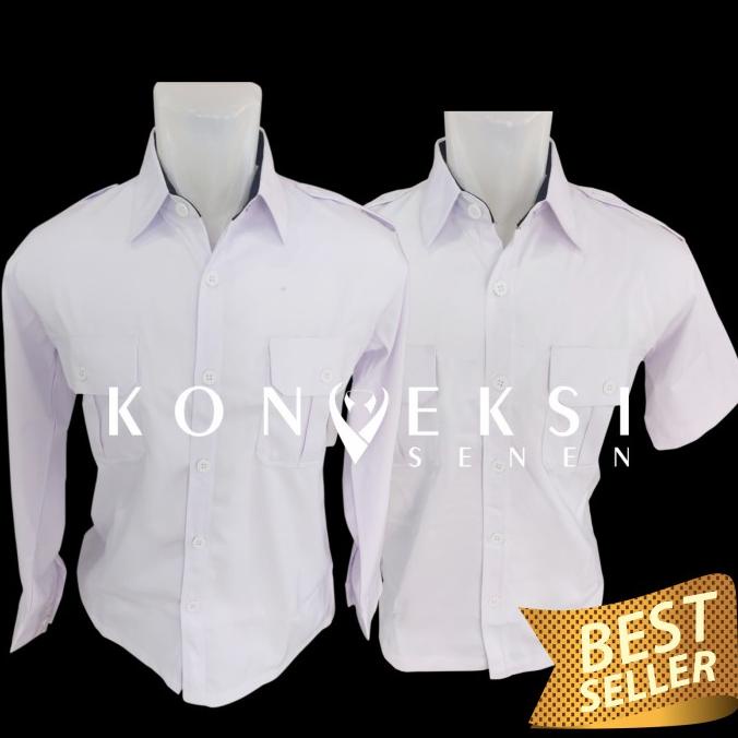 seragam pns putih | baju putih | seragam kerja pns premium BERKAH