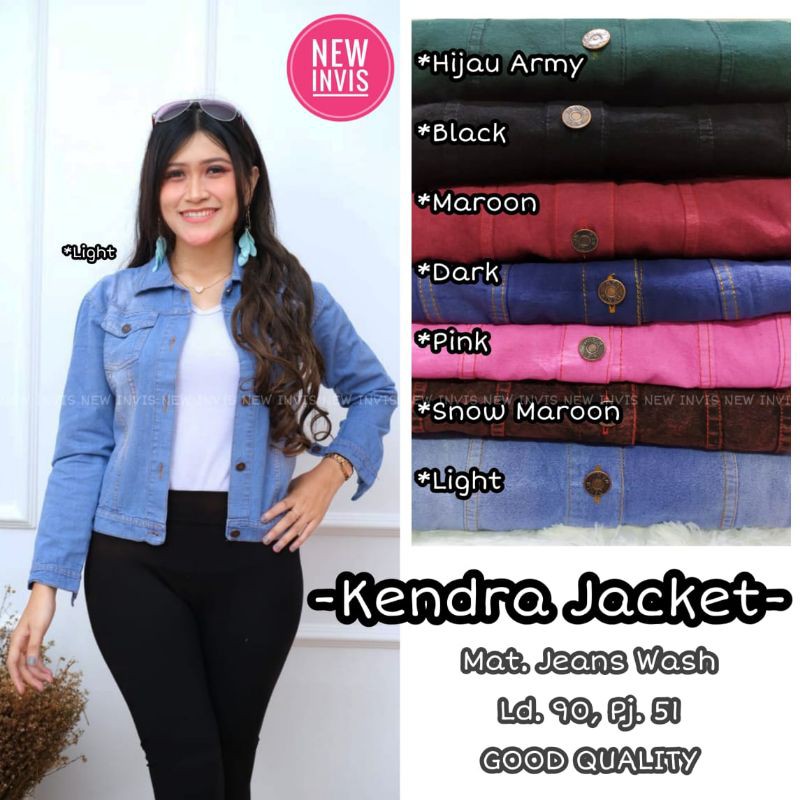 Jacket Jeans Wanita Dewasa Terbaru 2021 Outer Kendra  Jacket Terlaris