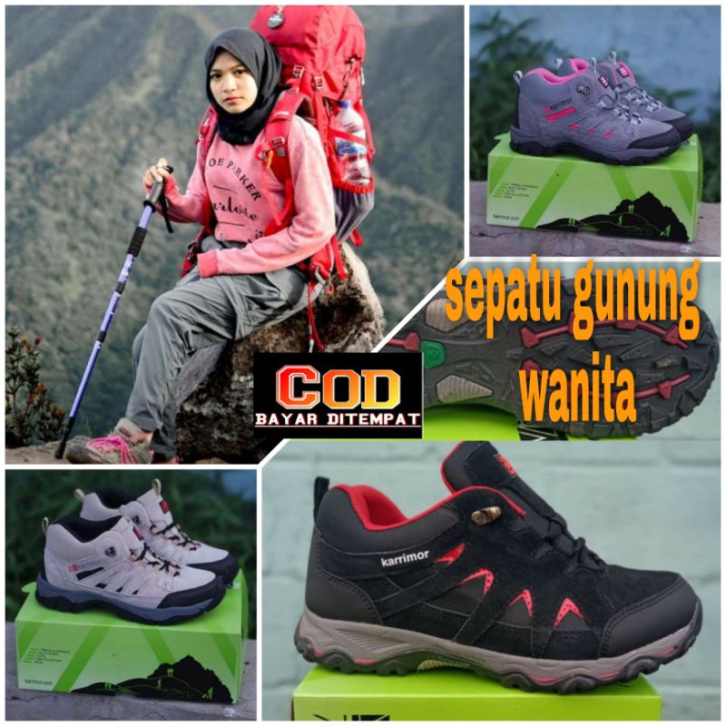 SEPATU HIKING SEPATU GUNUNG WATERPROOF  SEPATU OUTDOOR WANITA SEPATU TREKKING TERLARIS
