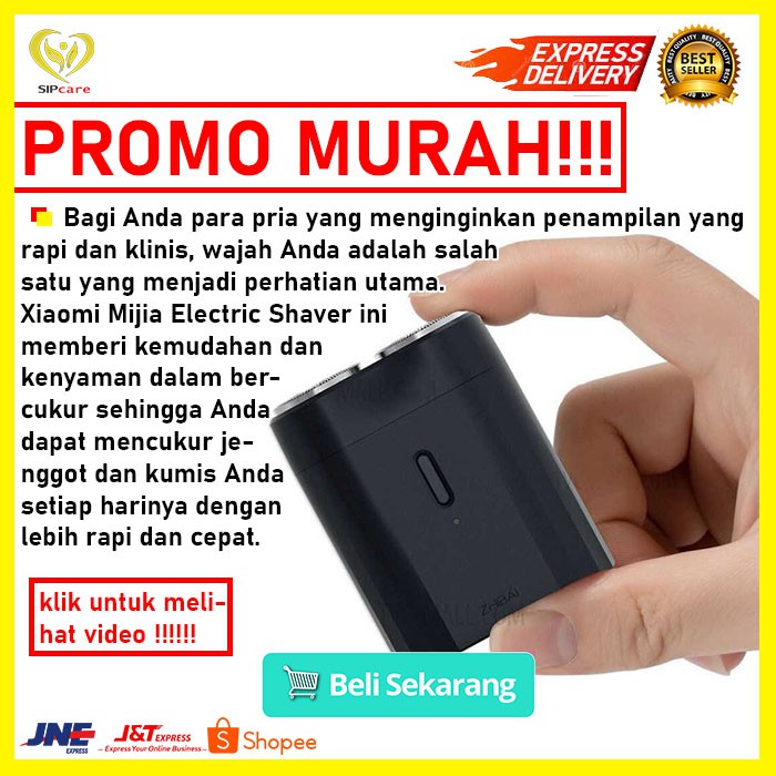 XIAOMI Alat Cukur Electrik 2 Head Rechargeable Xiaomi Mijia Zhibai SL202 Cukuran Jenggot Kumis Bagus