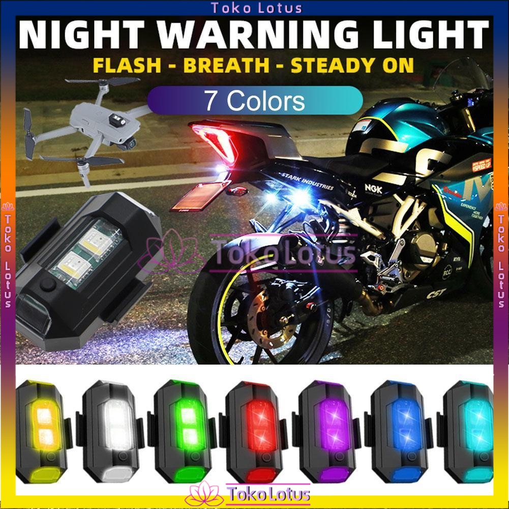 Lampu Drone/motor Strobo LED 7 Warna Universal Anti Tabrakan Untuk Motor / Pesawat / Drone 𝐓𝐄𝐑𝐌𝐔𝐑𝐀𝐇 !!!