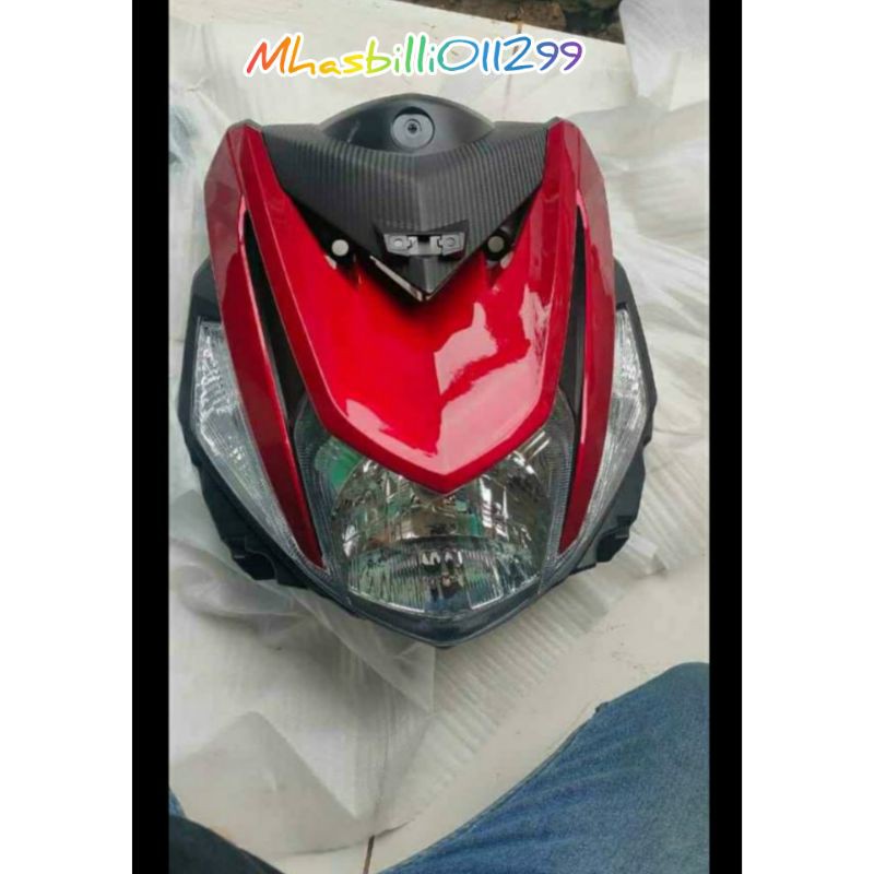 TAMENG DASI DEPAN MIO M3 MERAH+REPLEKTOR LAMPU