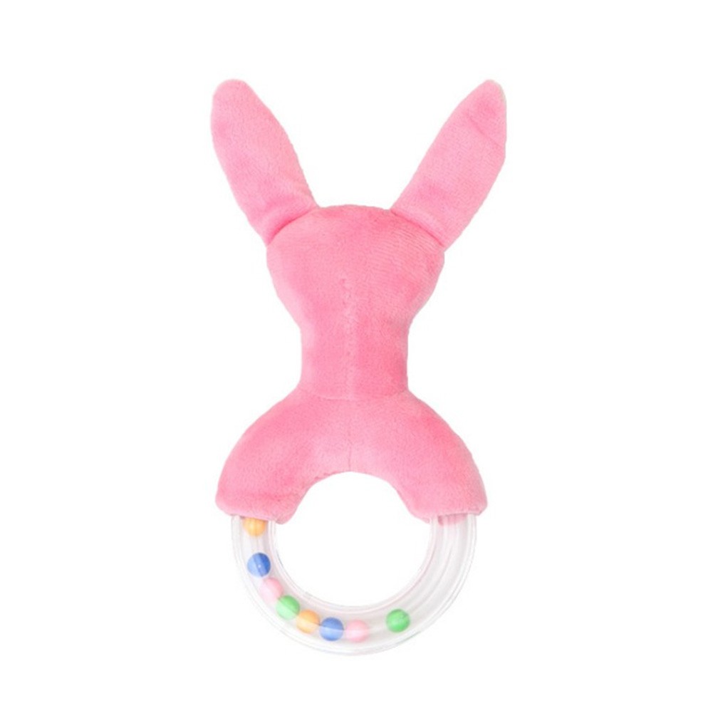 Boneka Plush Rattle Bentuk Kelinci Kartun Lucu