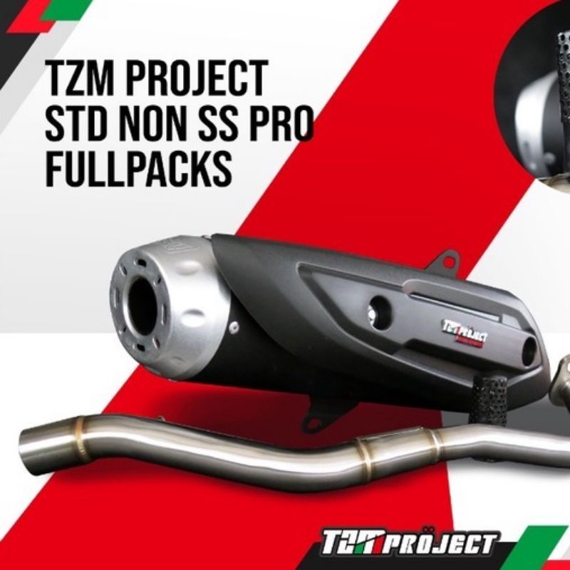 knalpot TZM PROJECT PCX 160 non SS pro full packs
