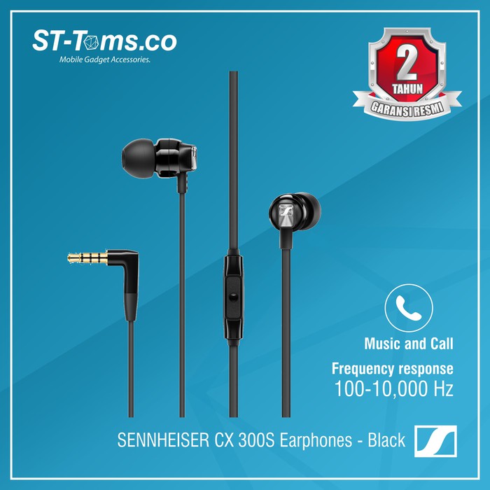 Sennheiser CX300S / CX 300 S / CX300 S Earphones - Black