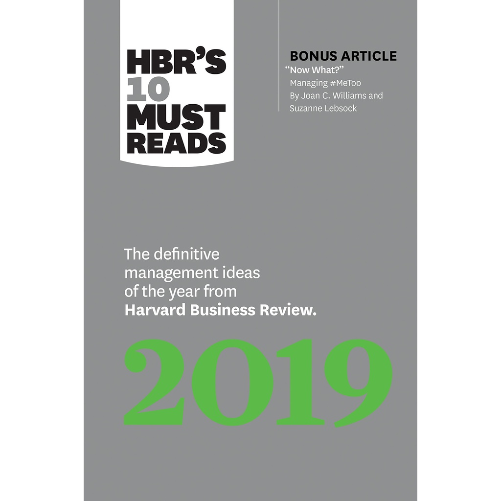 

HBR's 10 Must Reads 2019