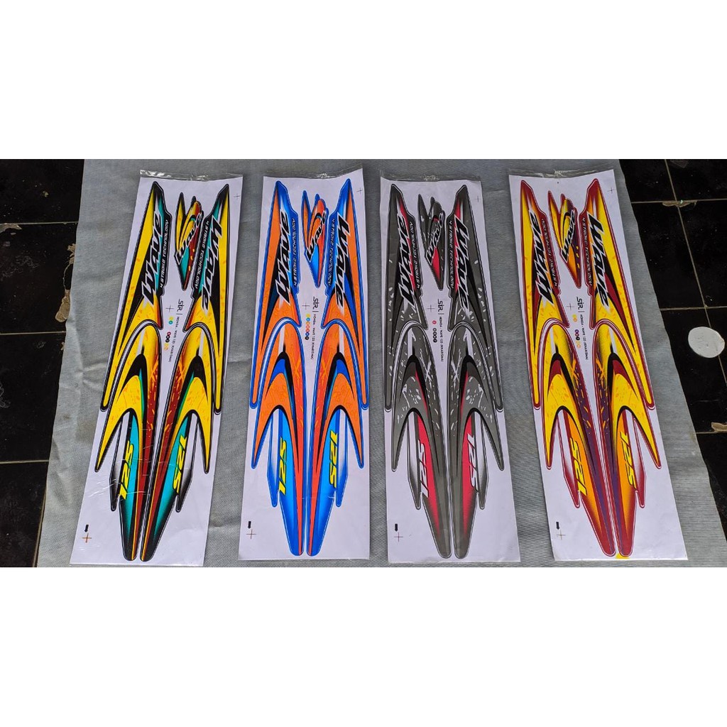 STIKER STRIPING VARIASI WAVE 125 KHARISMA