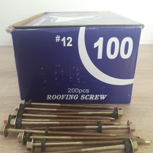 BAUT ROOFING ZOLO 12 x 100 / Baut Rofing ( 10 cm ) / Baut Atap ASLI TAIWAN 100% HIGH QUALITY