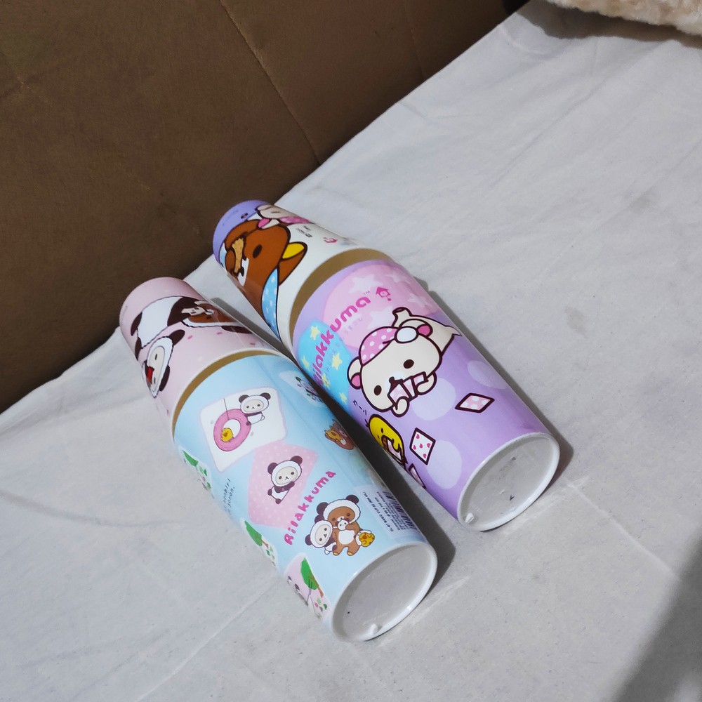 Gelas minum anak plastik lucu imut rilakuma, gelas 500 ml plastic BPA Free, Awet dan tahan lama