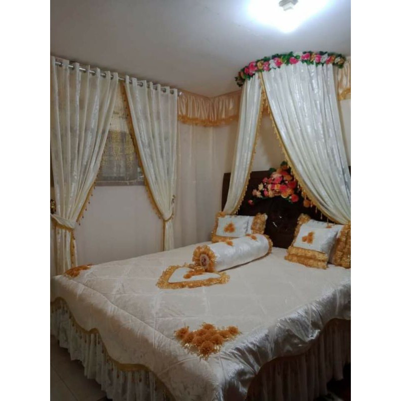 seprai pengantin kepala mahkota bunga