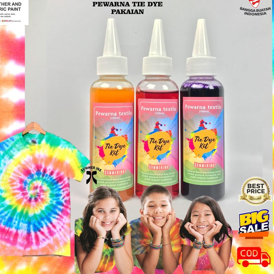 

ttix PEWARNA TIE DYE / Pewarna pakaian baju Tinta kaos Anti luntur ◘☈ ➮