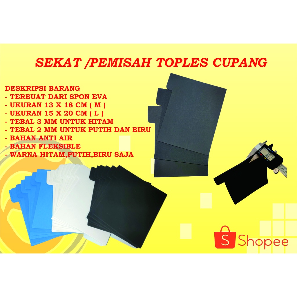 SOLITER TOPLES CUPANG / PEMISAH TOPLES CUPANG / SEKAT TOPLES CUPANG