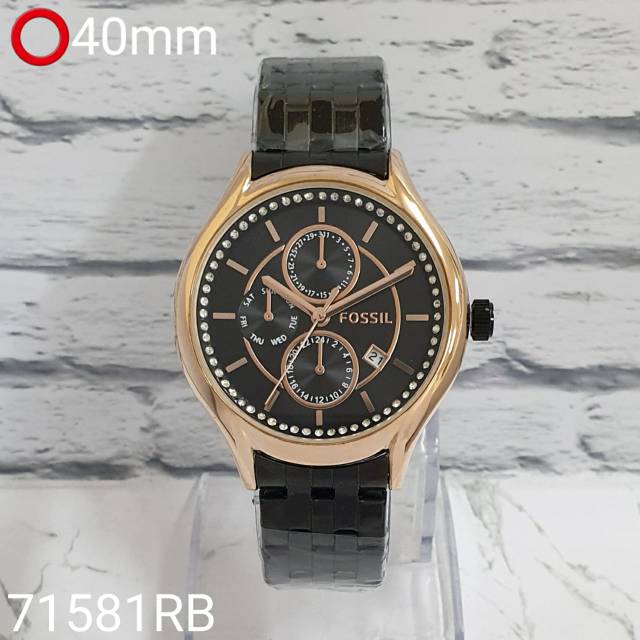 Best seller - JAM TANGAN WANITA FS07 MEWAH CHRONO VARIASI TANGGAL ON RANTAI STEEL