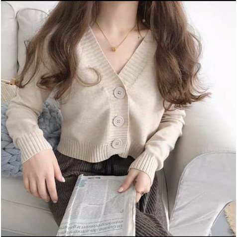 BAILEY CARDI RAJUT WANITA / KARDIGAN CROP TOP WANITA