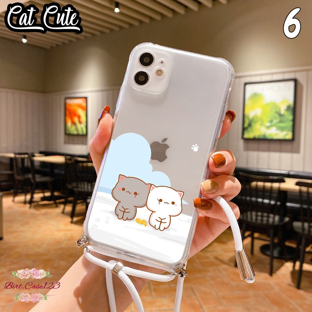 Softcase Slingcase Lanyard Choice CAT CUTE Realme C1 C2 C3 2 5 5i 5s 6 7 Pro BC3620