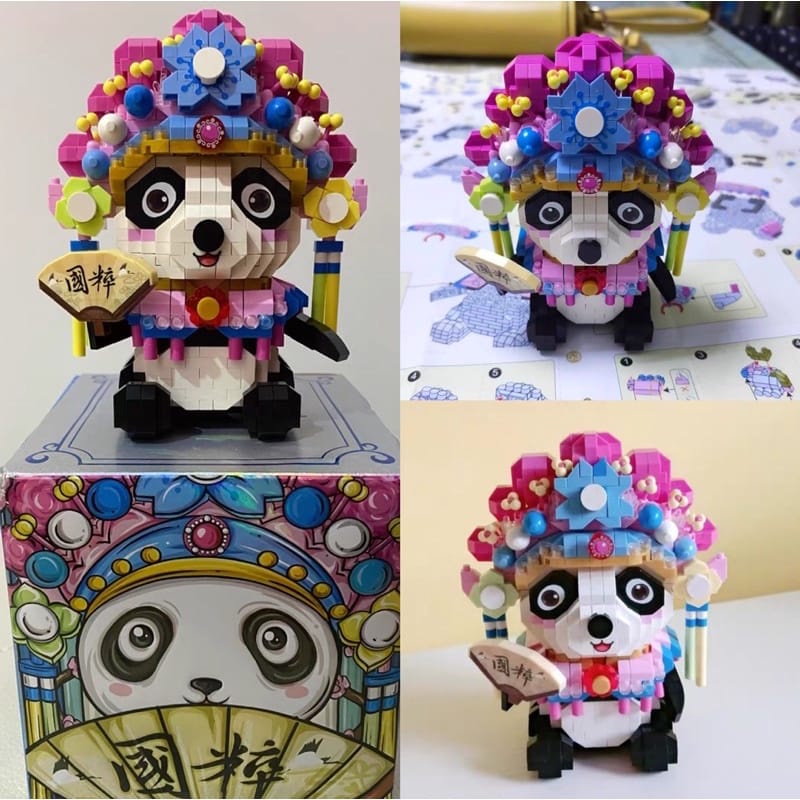 LOZ micro blocks lucky cat panda building blocks Imlek Sincia CNY