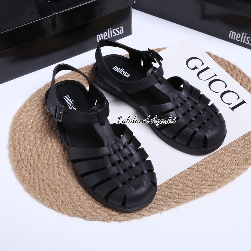 Sepatu sandal possesion melissa Black/sepatu Melissa hitam/sepatu sandal Melissa/sepatu jelly wanita