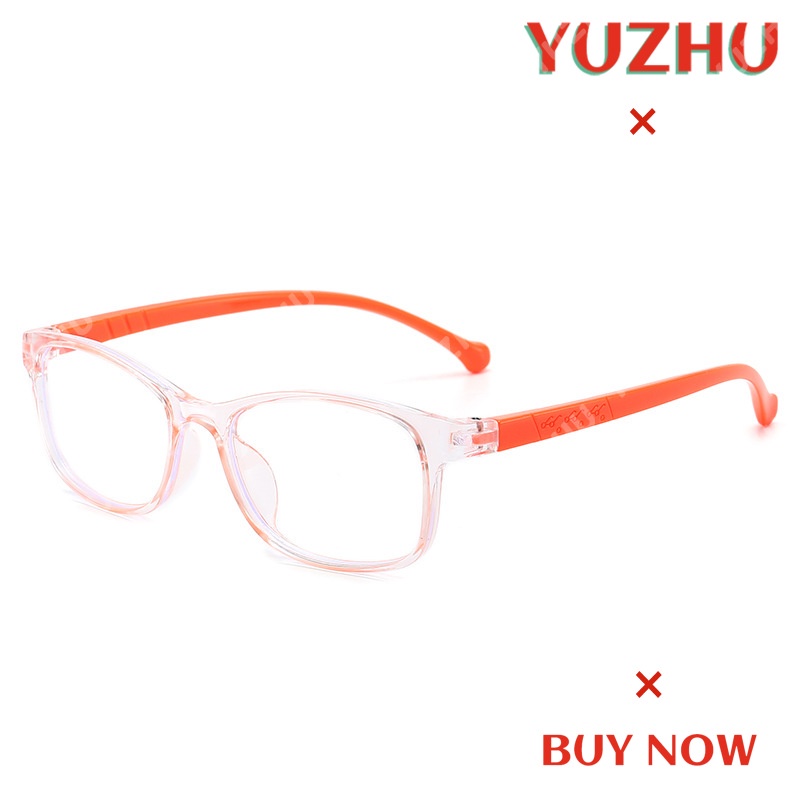 (YUZHU) COD Flexible Frame Kacamata Anti Radiasi Anak Candy Color Clear Frame Kacamata Kids Eyeglasses