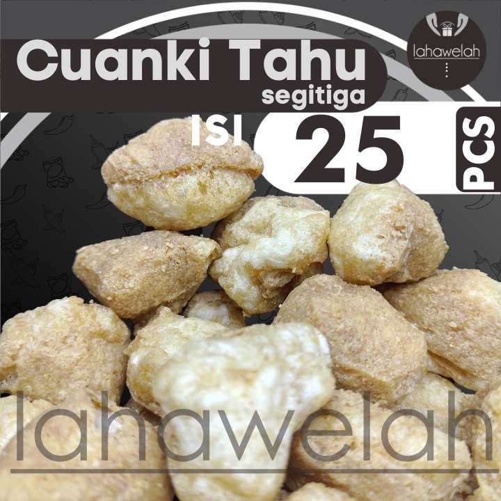 Jual Cuanki Tahu Segitiga 25pcs Pelengkap Baso Aci Seblak By Lw Bisa