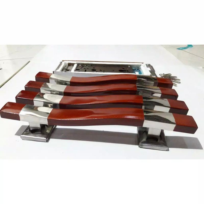 Satu set handle pintu / Pegangan pintu kupu tarung 33cm