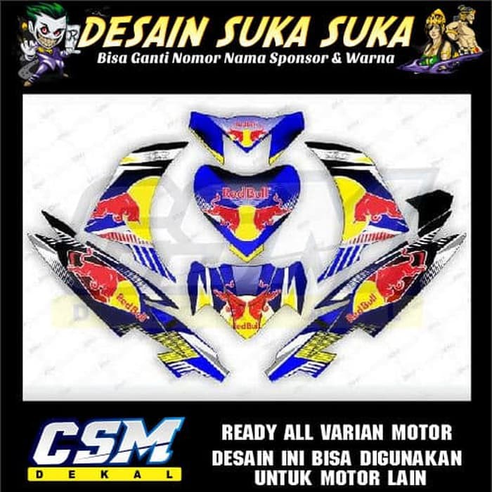 409 Dekal Decal Motor Jupiter Mx King Stiker Sticker Striping Body