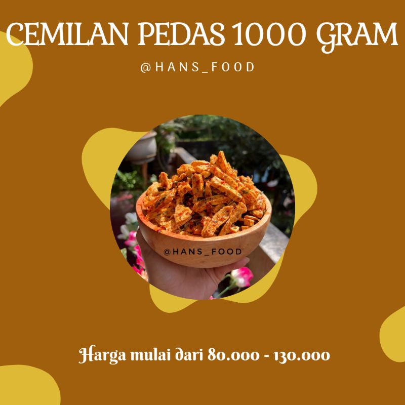 

pesanan cemilan pedes 1 kg