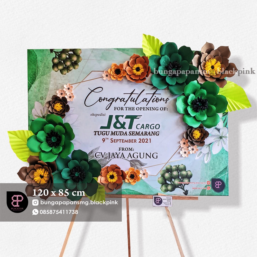 Bunga papan / karangan bunga semarang / Karangan Bunga Papan Indoor / Papan Bunga Kertas Indoor / Papan Bunga / Flower board Indoor untuk Pembukaan / Congratulations Wishes