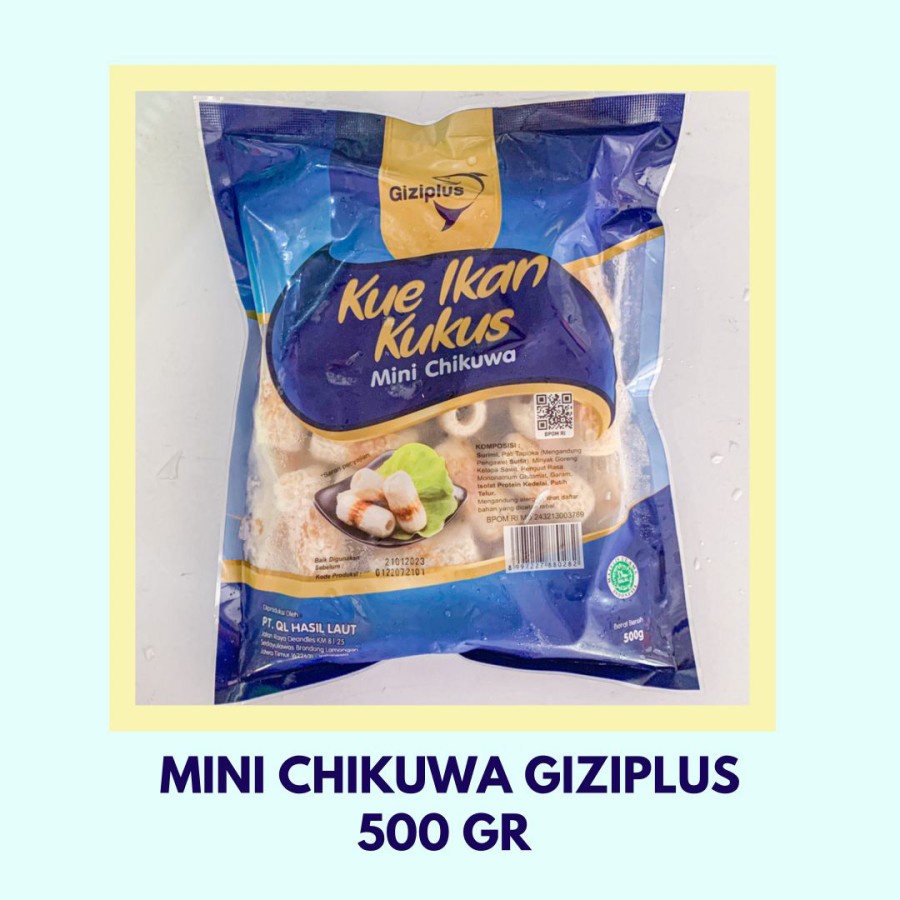 Gizi plus Mini Chikuwa ( Kue ikan kukus) 500 gr